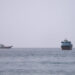 Vessels at the Strait of Hormuz, as seen from Musandam, Oman, July 17, 2026. REUTERS/Stringer