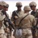 US military personnel participate in the Best Squad Competition at the Buehring base camp in Udairi, in the northwestern region of Kuwait, on May 10, 2023. (Photo by Yasser Al-Zayyat / AFP)